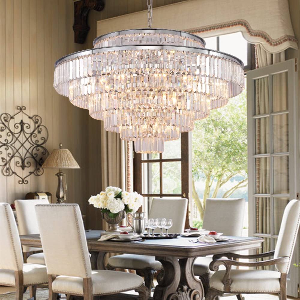 Crystal Chandelier, 39 Inch(28-Lights): image 4