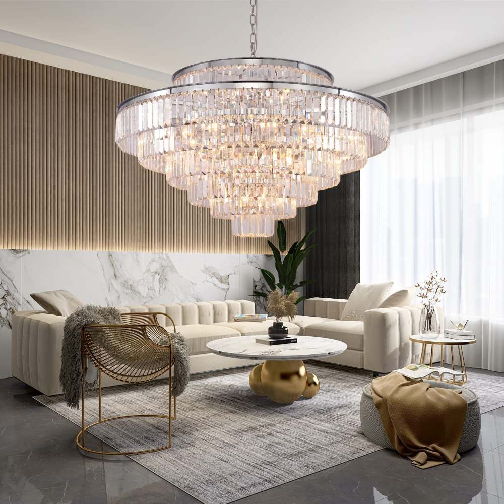 Crystal Chandelier, 39 Inch(28-Lights): image 8