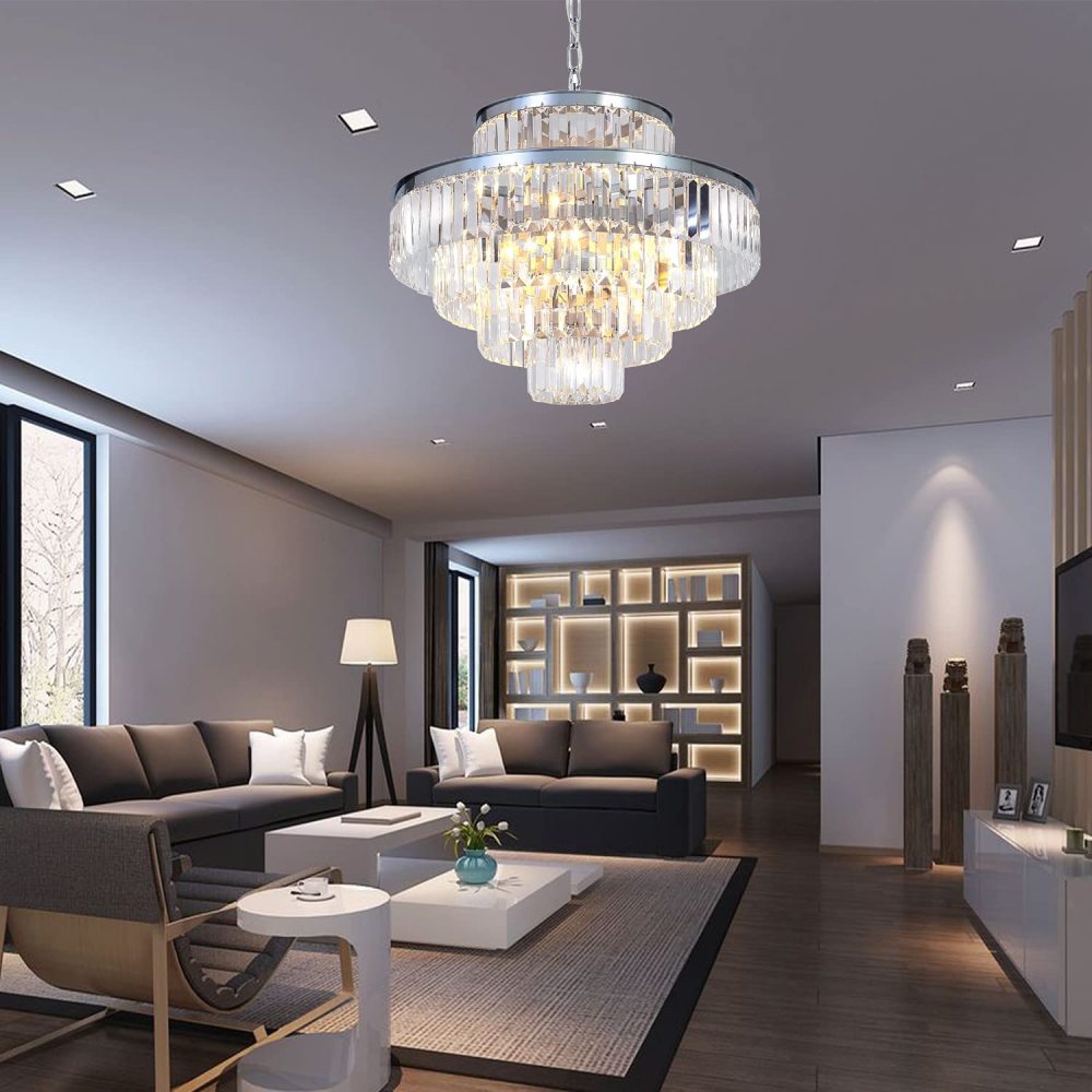 Crystal Chandelier, 39 Inch(28-Lights): image 1