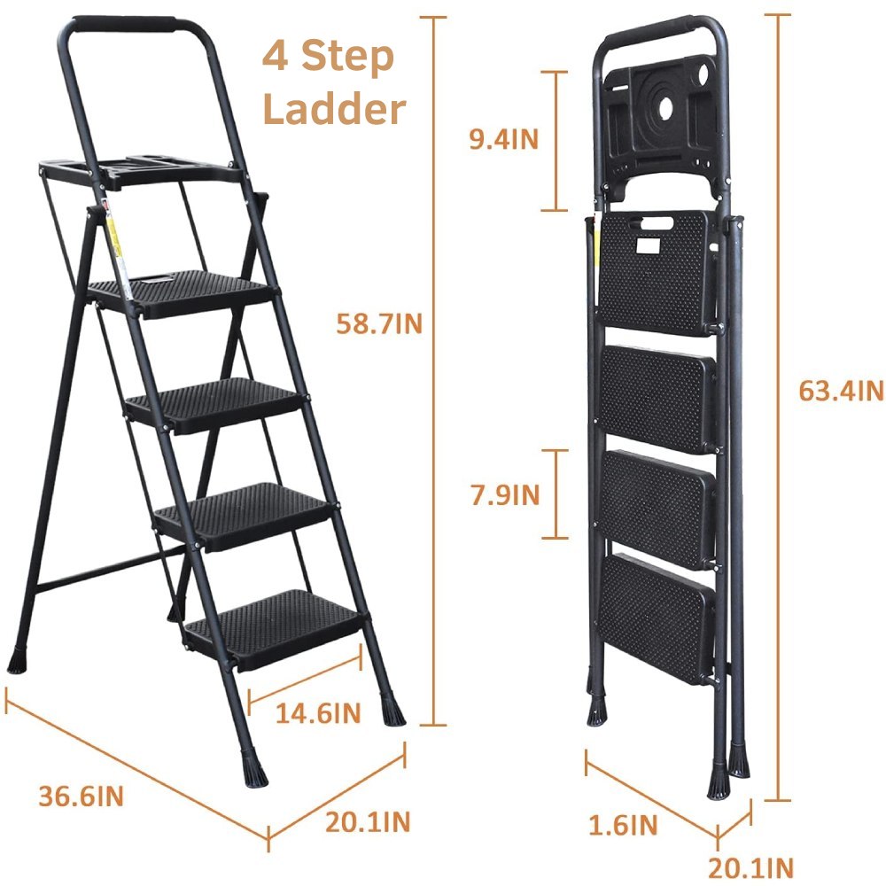 Step Ladder, 4-Step with Tool Platform: image 4